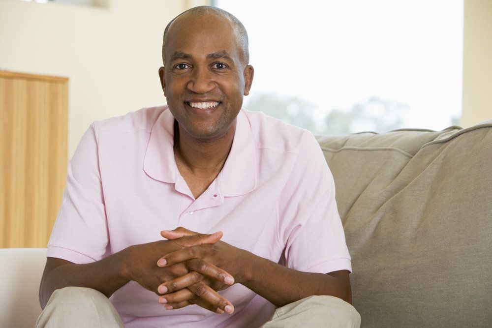 <p>man in pink polo</p>
